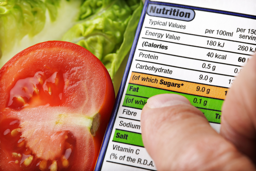 Food nutrition label