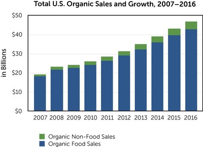 Organic Growth Chart Infographic
