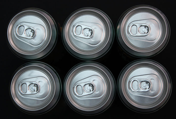 six pack of cans