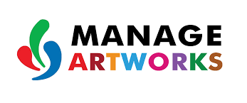 manage artworks logo