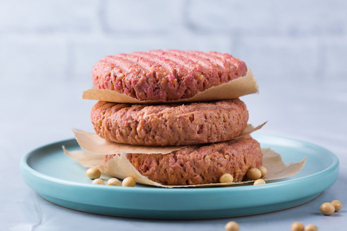 Burgers Made From Plant Based Meat, Food Reducing Carbon Footpri