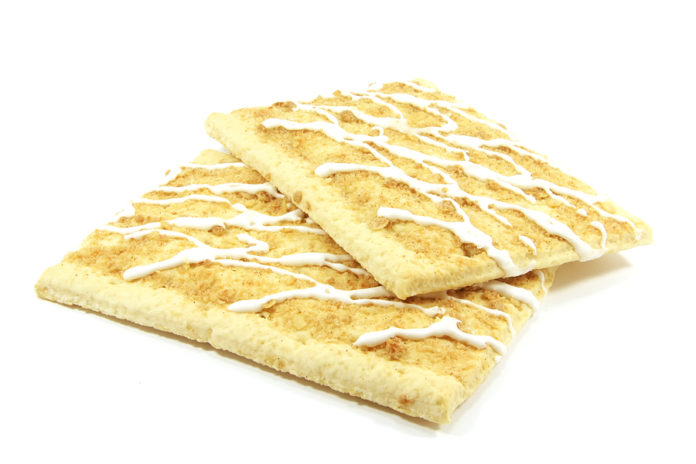 Apple Pop Tarts for the Toaster to Be Baked Isolated