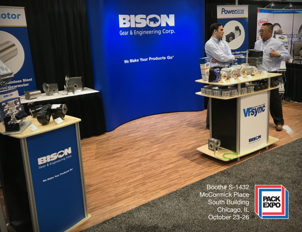 Bison Gear to Showcase Leading Gearmotors and Reducers at Pack Expo