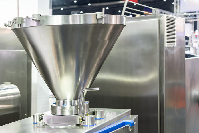 Stainless Hopper Or Chute Component Of Food Manufacturing For In